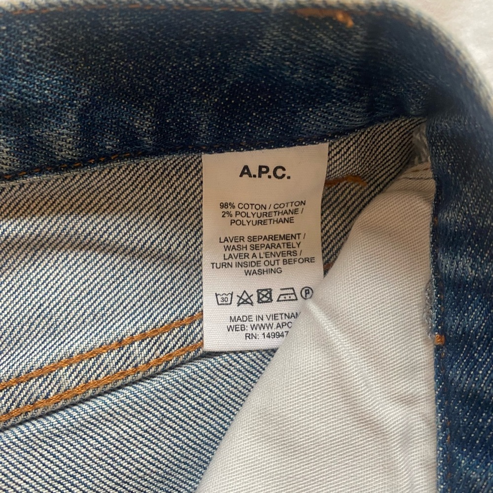 APC Jeans Petit Standard Denim size 30 - Picture 3 of 4